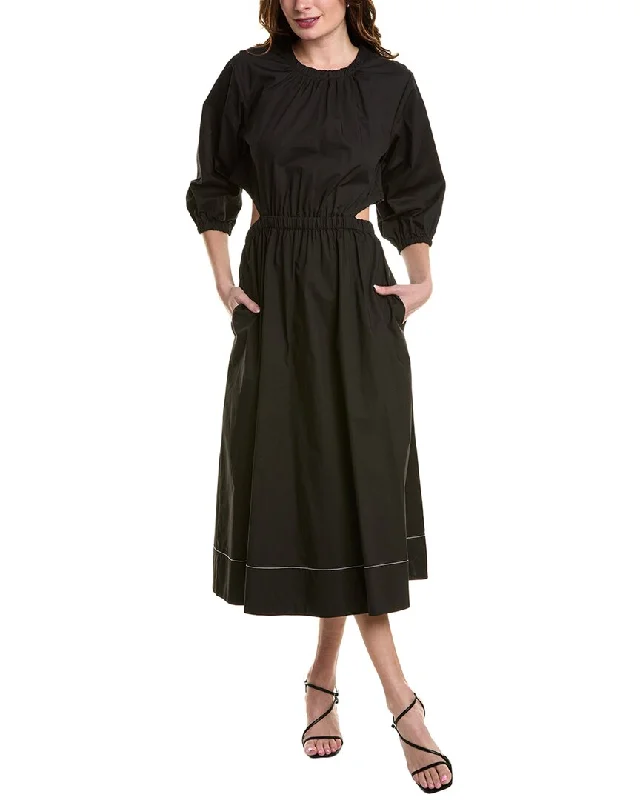 Luxurious fabrics and modern designs for women   Proenza Schouler White Label Nora Midi Dress