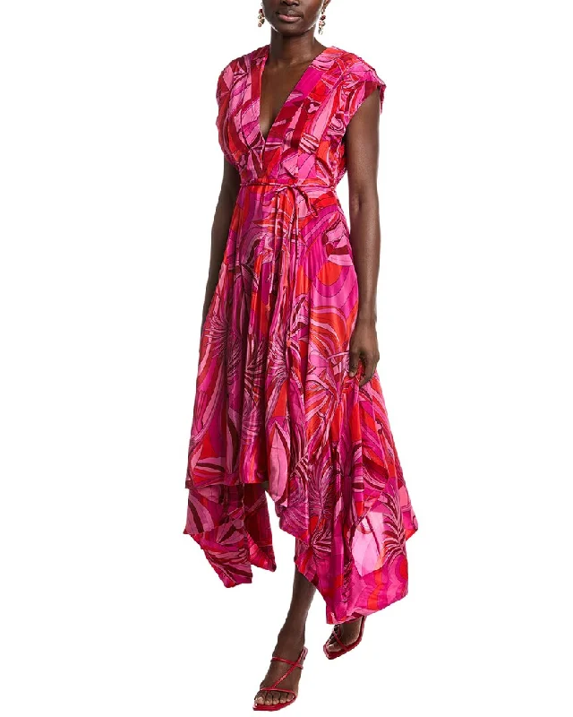 Trendsetting women’s clothing for fashion lovers   FARM Rio Endless Summer V Neckline Midi Dress