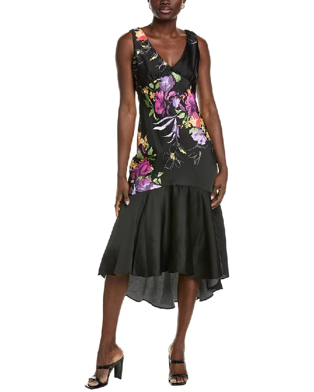 Comfortable yet stylish outfits for women on the go   Taylor Satin Back Crepe Midi Dress