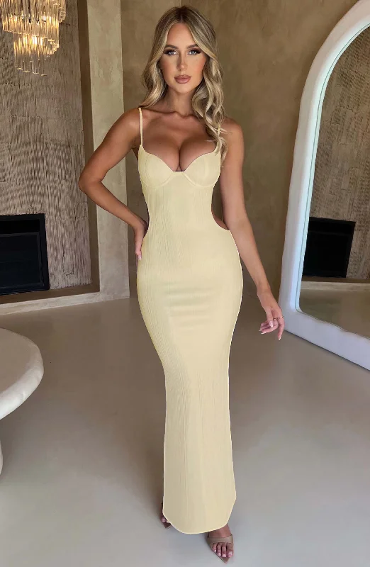 Fashionable, yet affordable women’s apparel   Celine Maxi Dress - Lemon