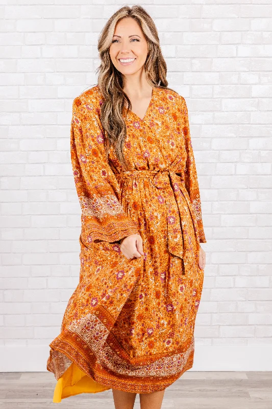 Chic, modern fashion for empowered women   Give It My All Dress, Orange