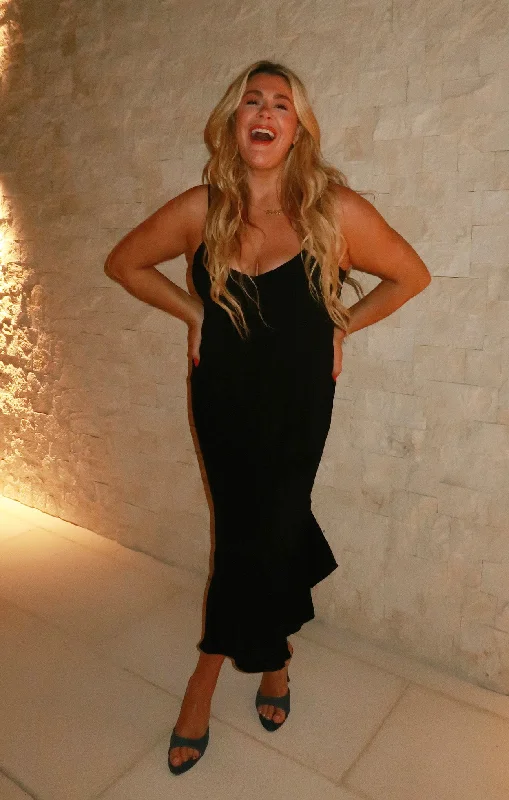 Step into style with our women’s clothing collection   Uptown Slip Dress ~ Black