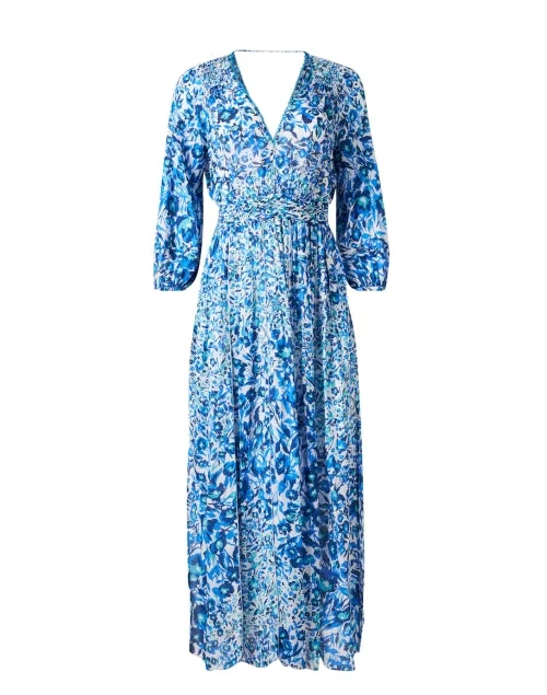 Latest fashion trends for modern women   Anabelle Blue Floral Dress