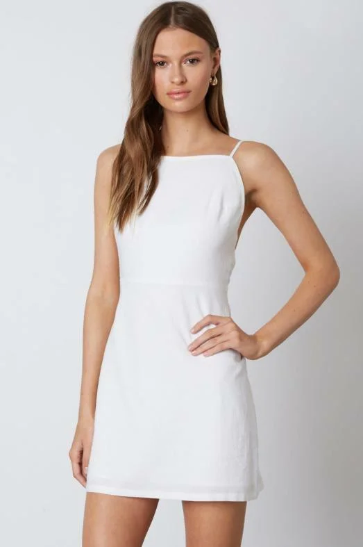 Get noticed with eye-catching women’s fashion   Anastasia White Mini Dress