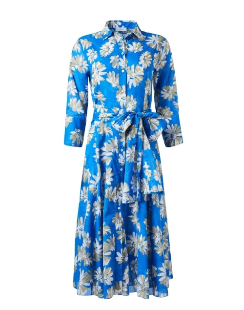 Women’s clothing to inspire confidence and beauty   Blue Floral Print Dress