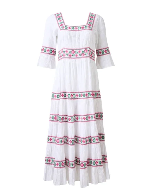 Premium quality women’s clothing at affordable prices Celine White Embroidered Cotton Dress Premium quality women’s clothing at affordable prices Celine White Embroidered Cotton Dress