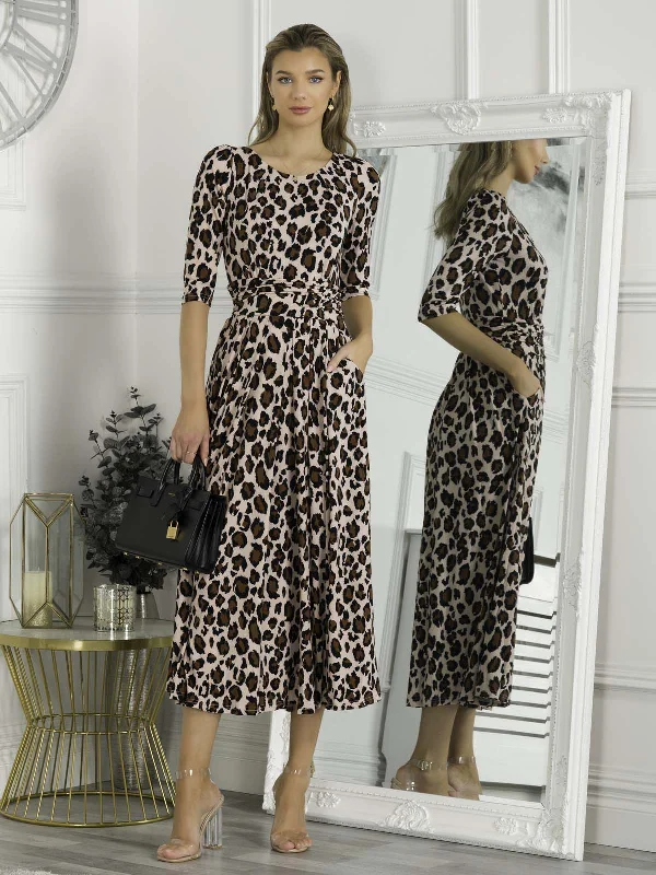 Fashion-forward styles that make a statement Jolie Moi Dorothy Animal Print Dress, Pink Animal Fashion-forward styles that make a statement Jolie Moi Dorothy Animal Print Dress, Pink Animal