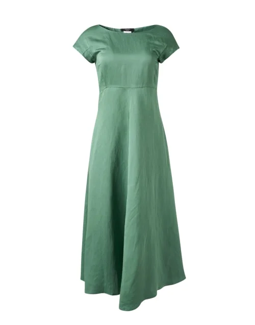 Perfect fashion pieces for the busy woman   Ghiglia Green Fit and Flare Dress