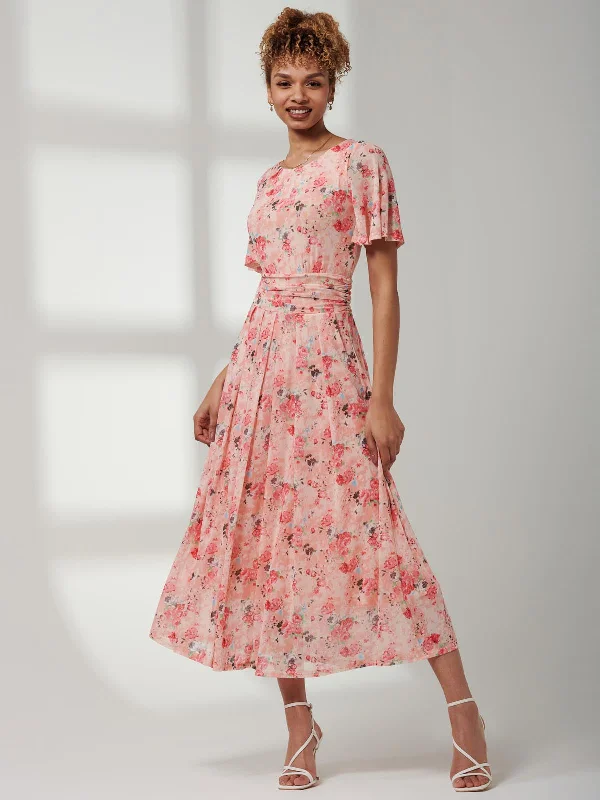 Elegant and comfortable women’s fashion wear Jolie Moi Giana Mesh Maxi Dress, Floral Multi Elegant and comfortable women’s fashion wear Jolie Moi Giana Mesh Maxi Dress, Floral Multi