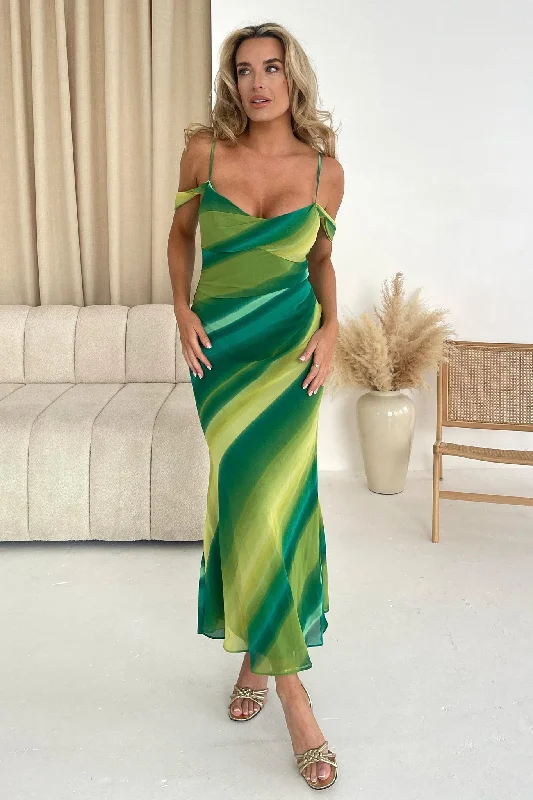 Affordable fashion that looks high-end   Julia Green Ombre Midi Dress