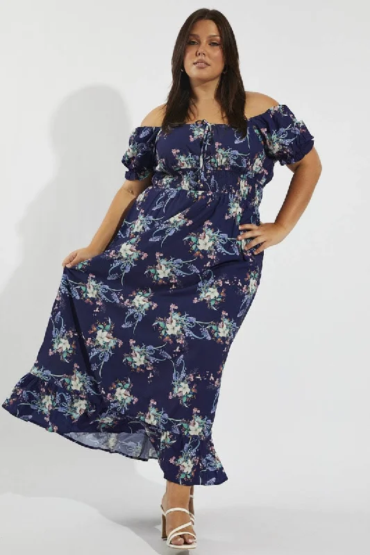 Versatile outfits to transition from day to night   Multi Floral Tie Front Shirred Waist Midi Dress