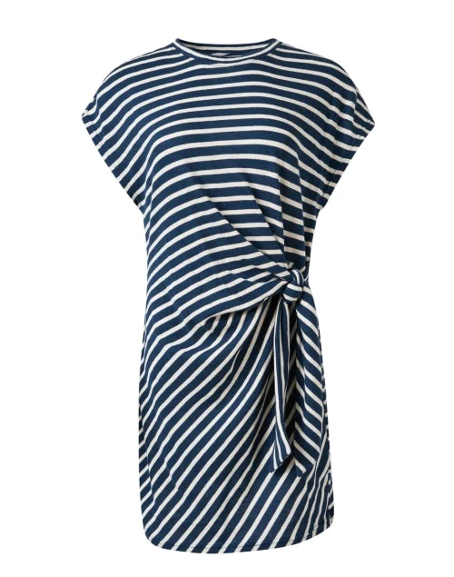 Stylish women’s clothing designed for comfort Nina Navy and Cream Stripe Cotton Dress Stylish women’s clothing designed for comfort Nina Navy and Cream Stripe Cotton Dress