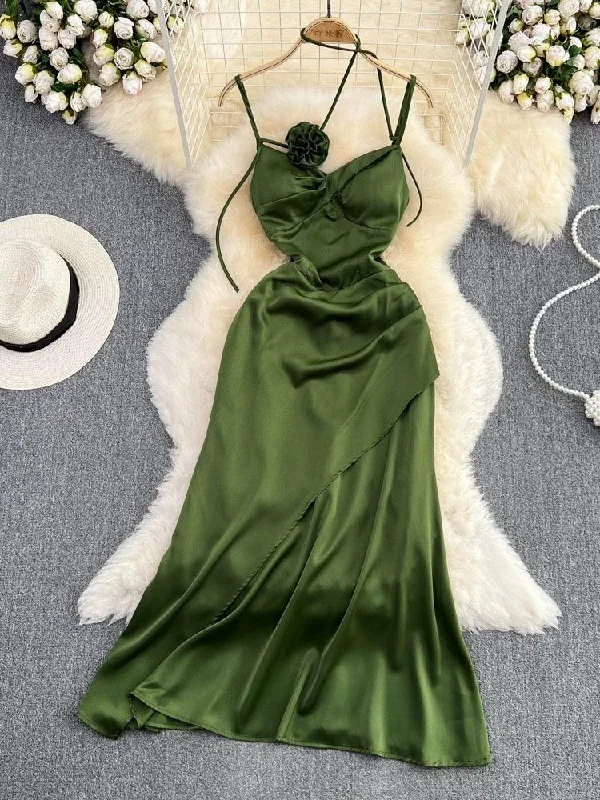 Trendy women’s clothing that suits every taste   Olive Rosette Midi Dress