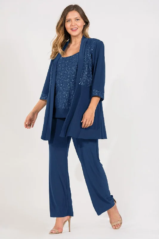 Affordable stylish women’s fashion collection   R&M Richards 5589W Plus Size Mother Of The Bride Pant Suit