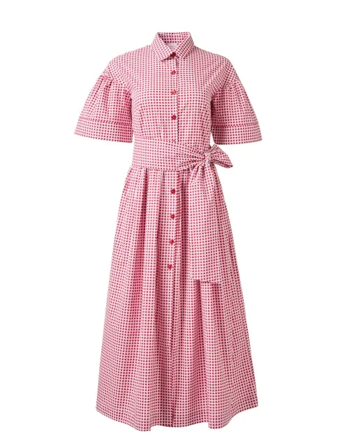 Effortlessly chic fashion for today’s woman   Sofia Red Check Dress