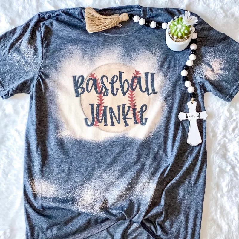 Chic, modern fashion for empowered women   Baseball Junkie Bleached Tee