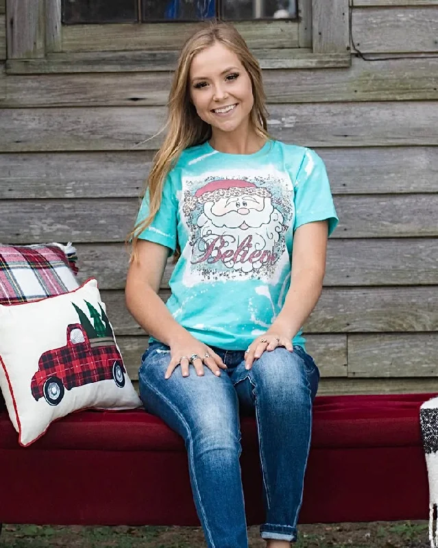 Confidence-boosting clothing for women   Believe In Santa Tee