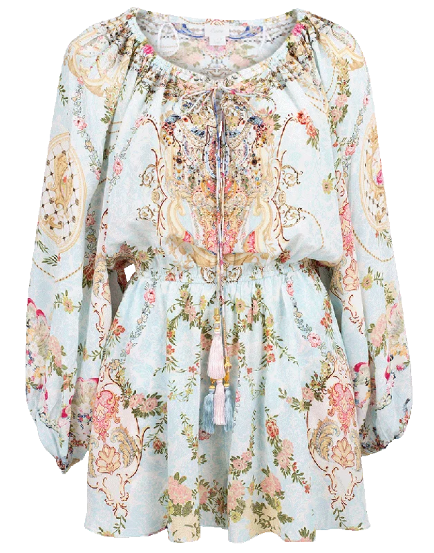 Affordable stylish women’s fashion collection   Blouson Sleeve Playsuit