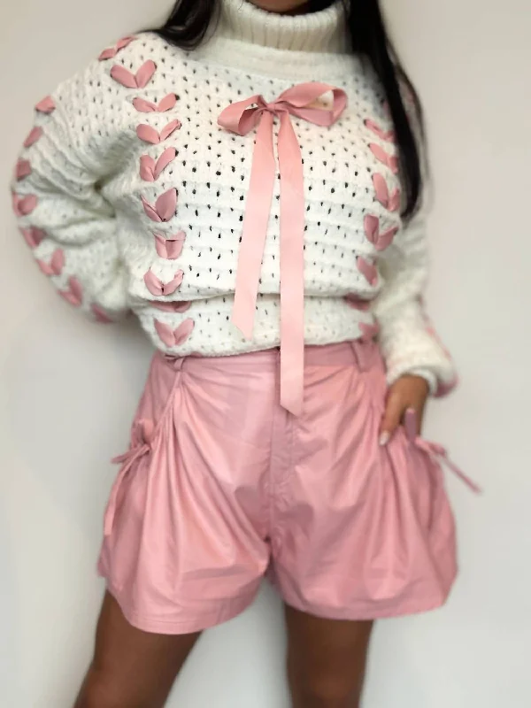 Step into style with our women’s clothing collection Just A Girl Pleated Short In Blush Step into style with our women’s clothing collection Just A Girl Pleated Short In Blush