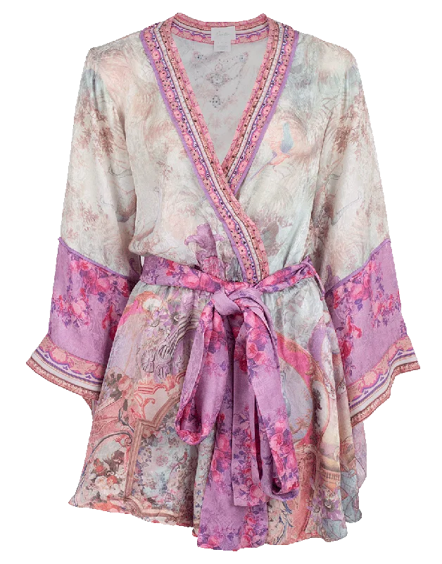 Fashion-forward women’s clothing on a budget   Kimono Sleeve Belted Playsuit