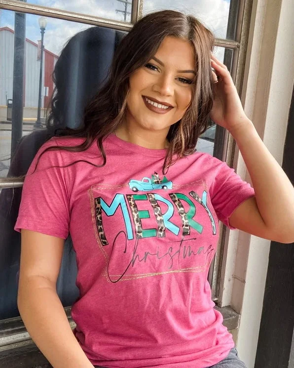 Effortlessly chic fashion for today’s woman   MERRY Christmas Multi Colored Tee