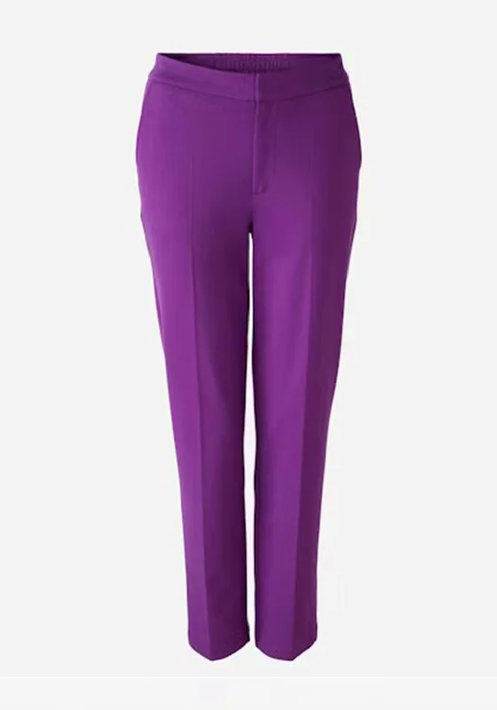 Stylish women’s clothing designed for comfort OUI Feylia Slim Fit Jersey Trousers, Sparkling Grape Stylish women’s clothing designed for comfort OUI Feylia Slim Fit Jersey Trousers, Sparkling Grape