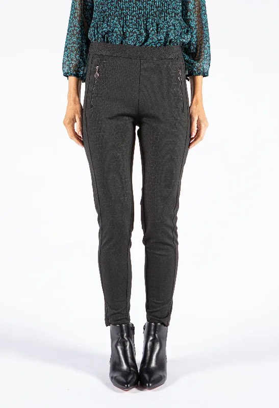 Casual yet chic women’s outfits for work or play   Pull On Patterned Trouser