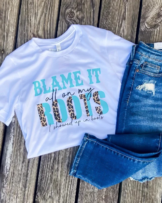 Trendy women’s clothing    Showed Up In Boots Tee