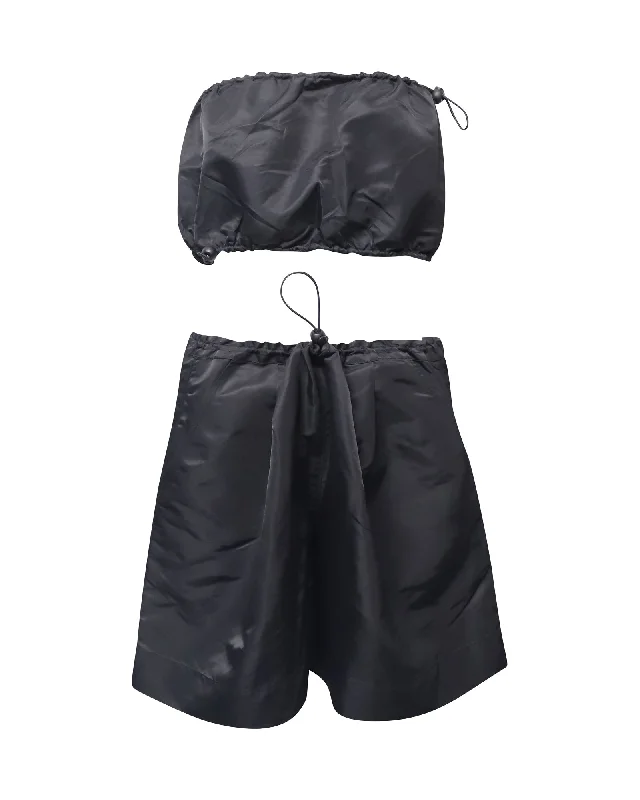 Look and feel your best in our women’s wear Staud Summer Set in Black Recycled Nylon Look and feel your best in our women’s wear Staud Summer Set in Black Recycled Nylon