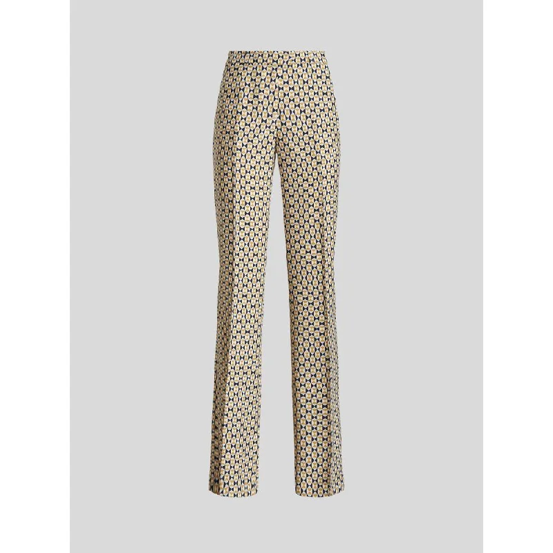 Step into style with our women’s clothing collection Tailored Trousers With Geometric Patterns Step into style with our women’s clothing collection Tailored Trousers With Geometric Patterns