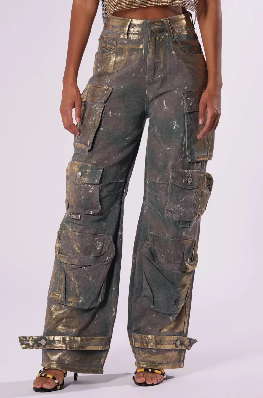Stylish women’s clothing designed for comfort WAITING TIL NEXT YEAR METALLIC DENIM PANT Stylish women’s clothing designed for comfort WAITING TIL NEXT YEAR METALLIC DENIM PANT
