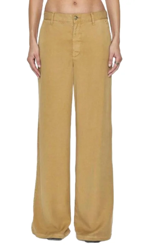 Women’s fashion that reflects your personality Women's Jadyn Low Slung Palazzo Pants In Khaki Women’s fashion that reflects your personality Women's Jadyn Low Slung Palazzo Pants In Khaki