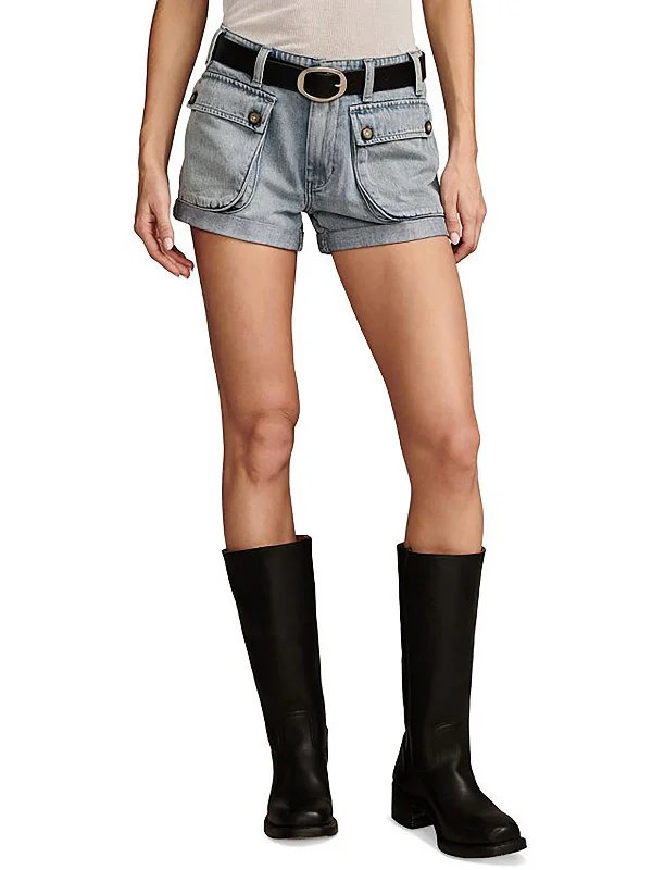 Uncover unique pieces for your perfect wardrobe   Womens Tencel Short Denim Shorts