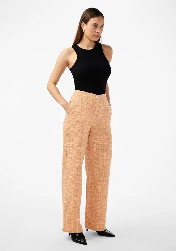 Effortlessly chic fashion for today’s woman Y.A.S Buca High Rise Boucle Trouser, Mock Orange Effortlessly chic fashion for today’s woman Y.A.S Buca High Rise Boucle Trouser, Mock Orange