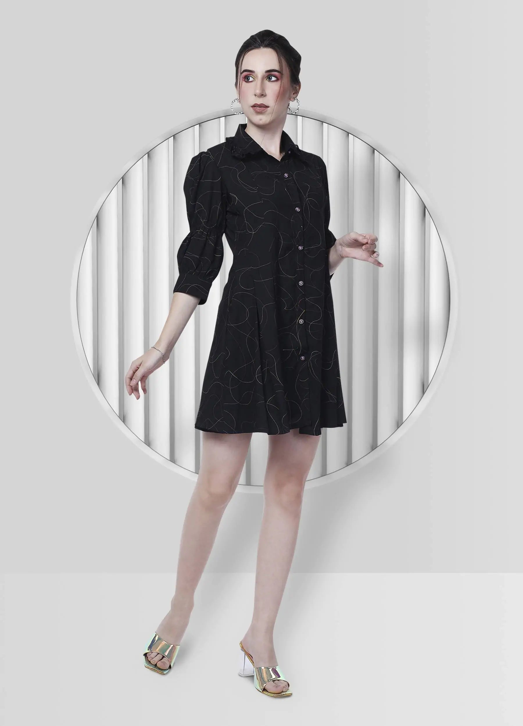 High-fashion styles at affordable prices   Dapper black dress
