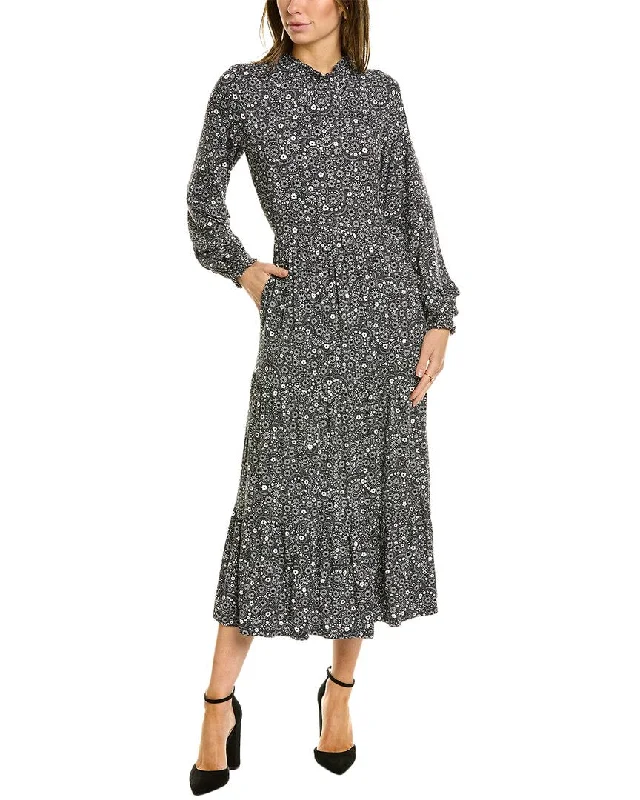 Curated collections for modern, fashionable women   Boden Tier Insert Midi Jersey Dress