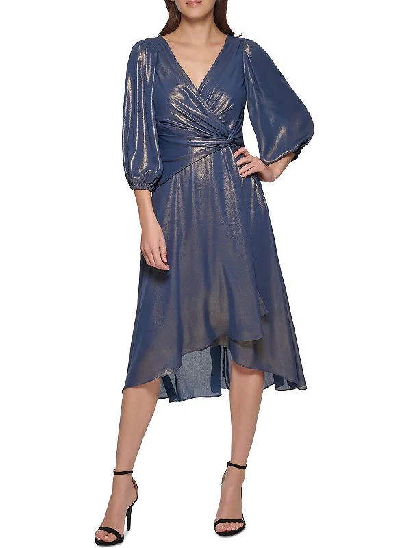 Elegant casual clothing for modern women   Womens Iridecent Midi Cocktail and Party Dress
