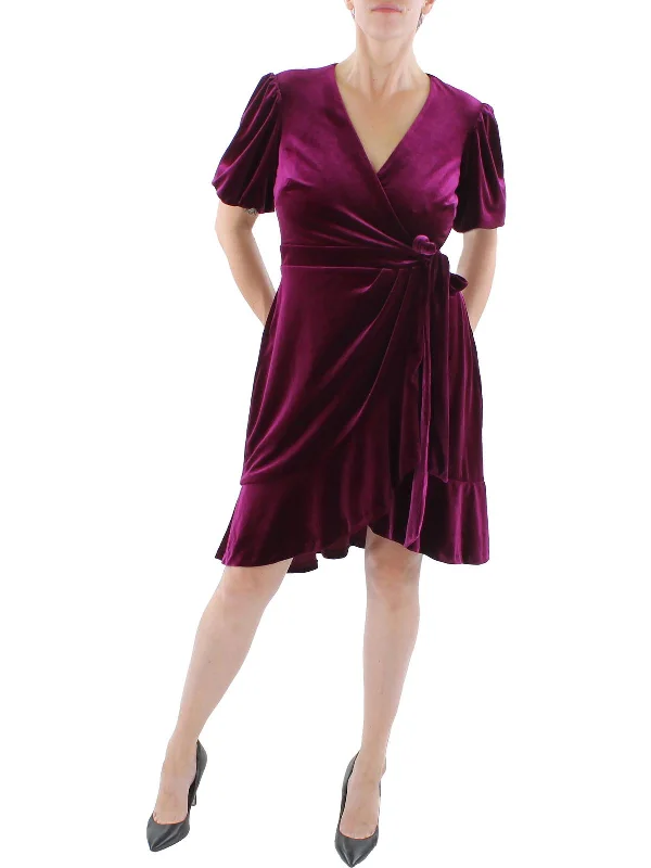 Essential women’s clothing for every season   Womens Velvet Knee Cocktail and Party Dress