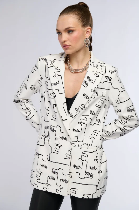 Trendy women’s clothing with a modern twist   ALL THE FACES BLAZER