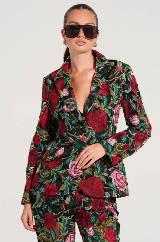 Create a timeless wardrobe with fashionable pieces   EDEN LACE BLAZER