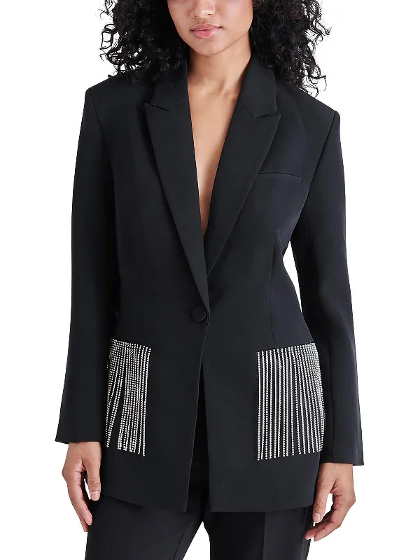 Timeless clothing pieces every woman should own Kendra Womens Embellished Fringe One-Button Blazer Timeless clothing pieces every woman should own Kendra Womens Embellished Fringe One-Button Blazer