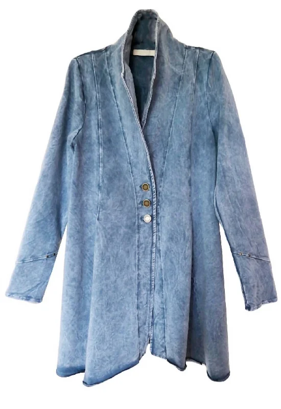 Feminine silhouettes for the modern woman   Reba Jacket In Azure