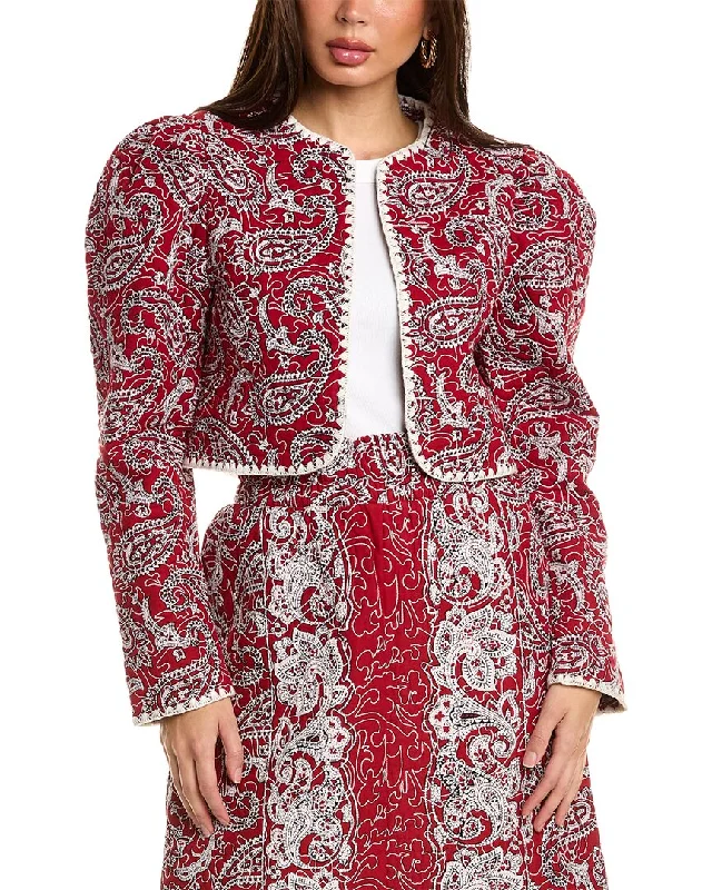 Bold and sophisticated looks for every woman SEA NY Theodora Paisley Quilted Cropped Jacket Bold and sophisticated looks for every woman SEA NY Theodora Paisley Quilted Cropped Jacket