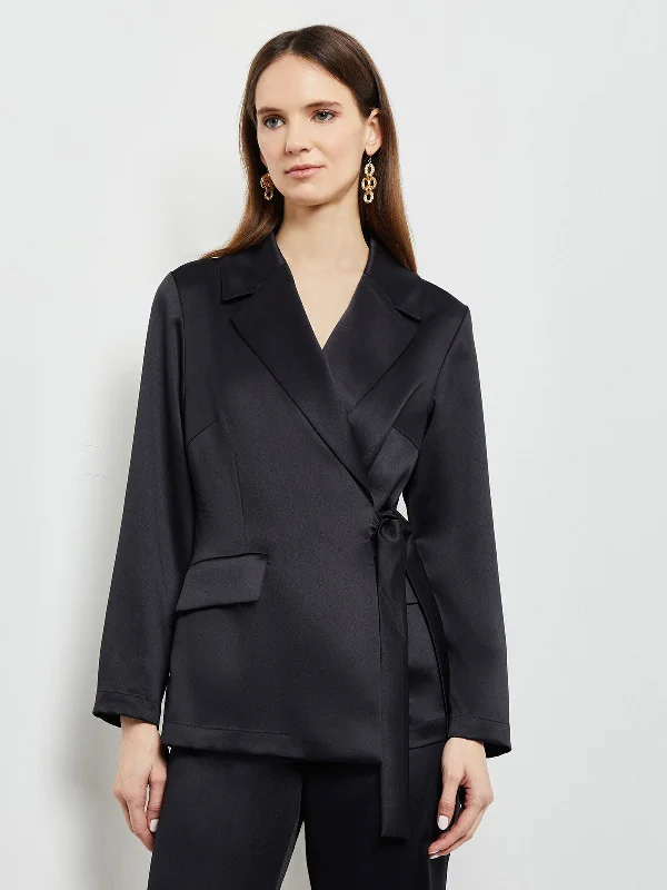 Effortlessly stylish outfits for the modern woman   Side-Tie Blazer