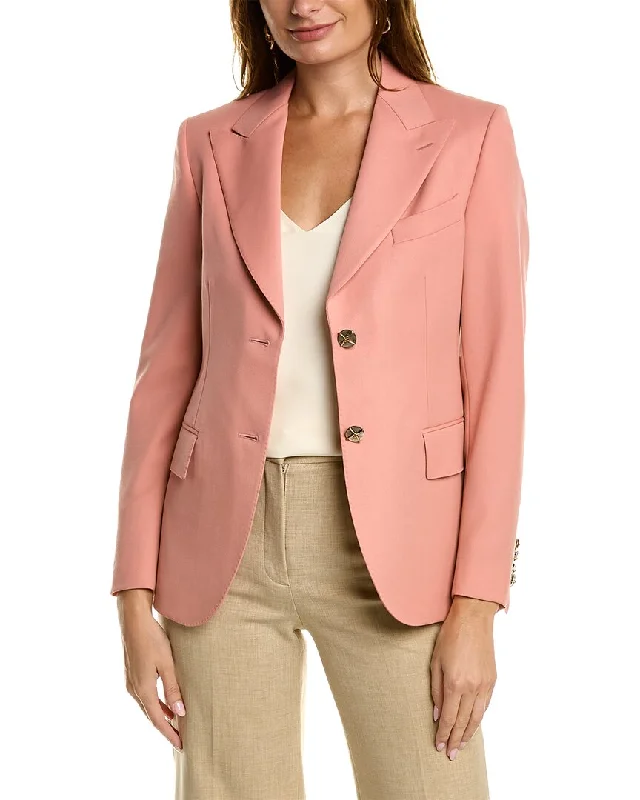 Bold, confident, and stylish women’s clothing   St. John Twill Wool Jacket