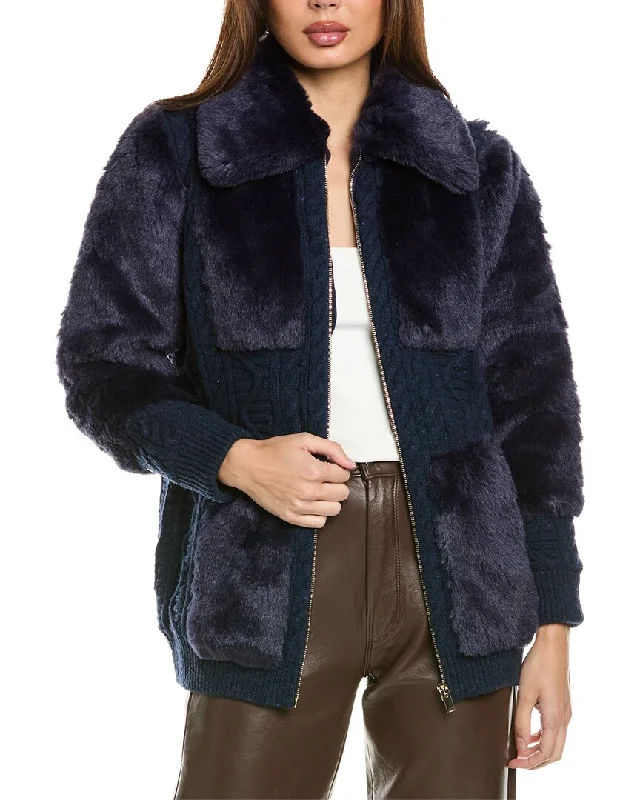 Cozy women’s clothing for the colder months   Stella McCartney Texture Mix Wool Coat