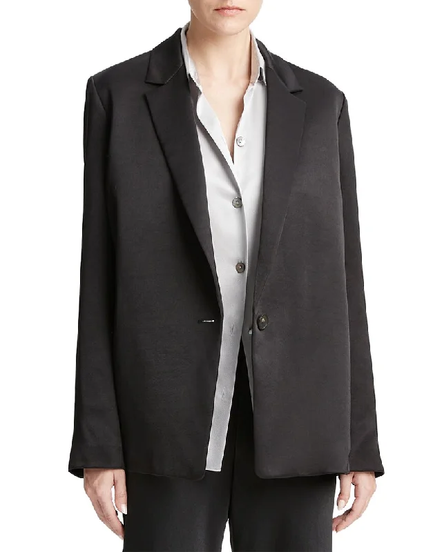 Clothing that’s as bold as you are   Vince Fluid Satin Blazer