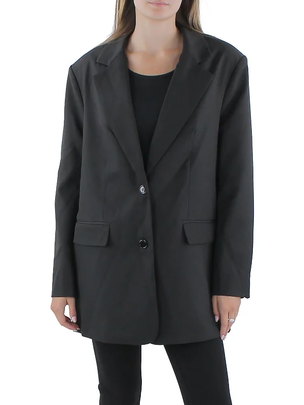 Summer-ready fashion for stylish women   Womens Knit Oversize Two-Button Blazer