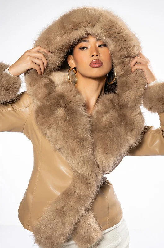 Refresh your wardrobe with stylish women’s outfits AZALEA WANG NABINA FUR LINED MOTO Refresh your wardrobe with stylish women’s outfits AZALEA WANG NABINA FUR LINED MOTO