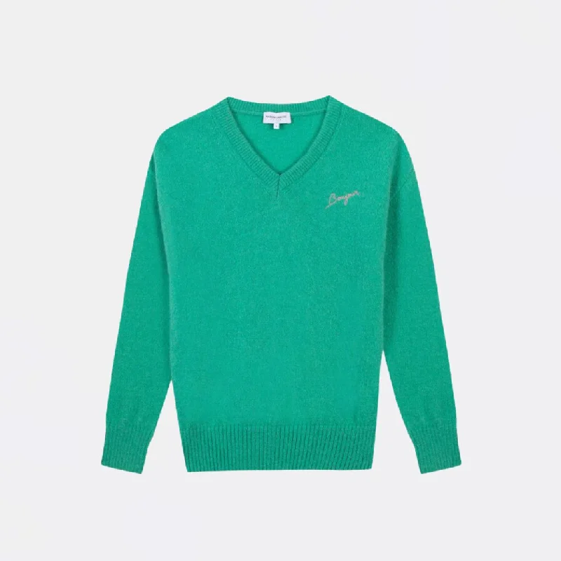 Essential women’s clothing for every season "Bonjour" Bernier Sweater (Verones Green) Essential women’s clothing for every season "Bonjour" Bernier Sweater (Verones Green)